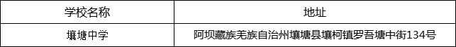 阿壩州壤塘中學(xué)地址在哪里？