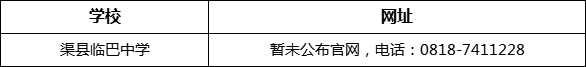 達(dá)州市渠縣臨巴中學(xué)網(wǎng)址是什么？