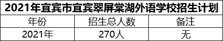 2024年宜賓市宜賓翠屏棠湖外語學(xué)校招生計(jì)劃是多少？