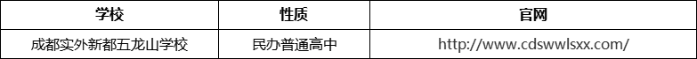 成都市成都實(shí)外新都五龍山學(xué)校官網(wǎng)、網(wǎng)址、官方網(wǎng)站